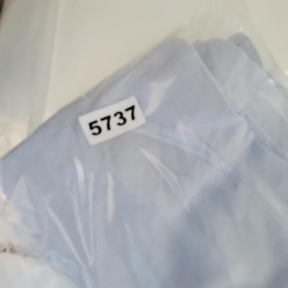 Abercrombie & Fitch Shorts Womens Medium Blue Linen Chino Elastic Waist Lined - Picture 8 of 8